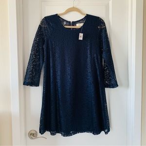 A&F long sleeve lace dress S NWT